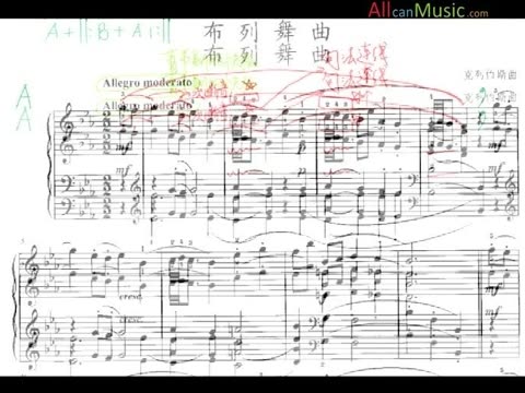 钢琴六级考级谱子