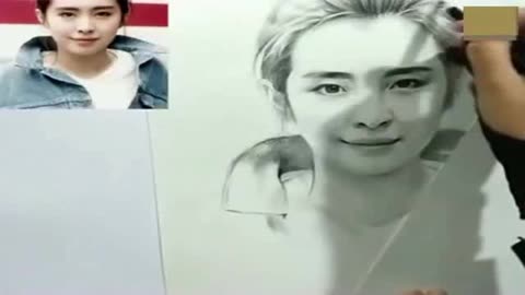 速写人头简单图片展示